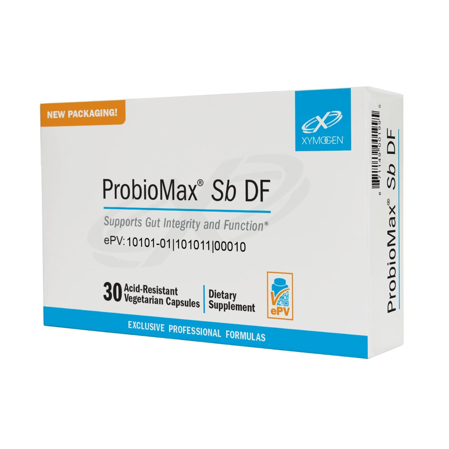XYMOGEN ProbioMax Sb 35B probiotic capsules front view
