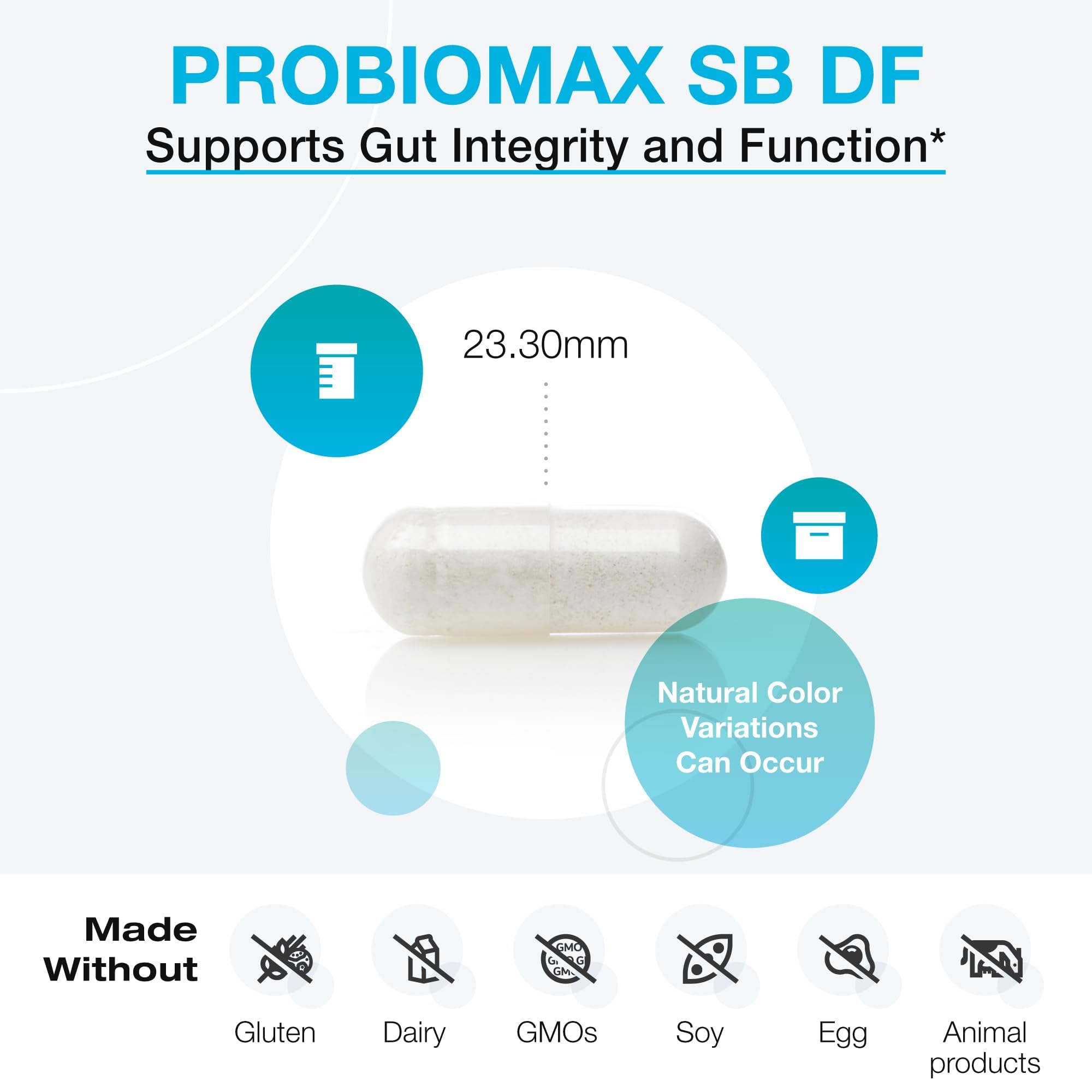 XYMOGEN ProbioMax Sb 35B probiotic capsules in hand