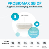 XYMOGEN ProbioMax Sb 35B probiotic capsules in hand