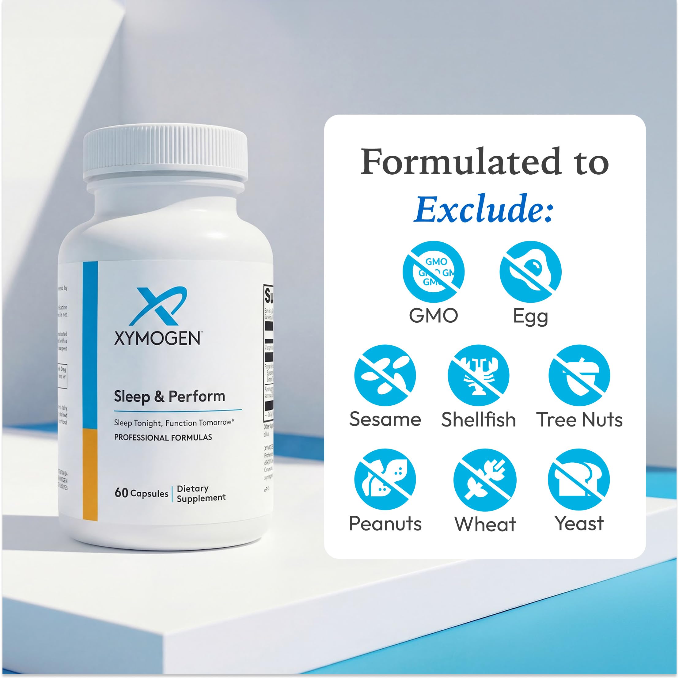XYMOGEN Sleep & Perform ingredients list