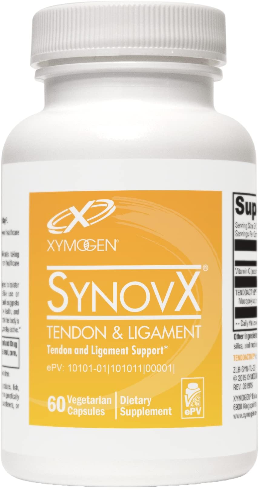 XYMOGEN SynovX Tendon and Ligament Support 50g front view