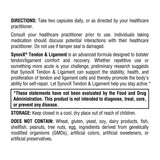 XYMOGEN SynovX Tendon and Ligament Support 50g ingredients list