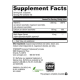 XYMOGEN Xcellent C Vitamin C capsules side view