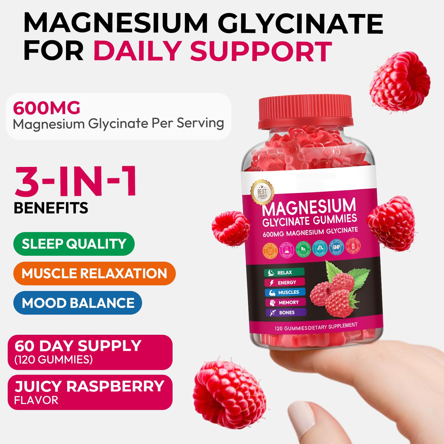 Xytora Magnesium Glycinate Gummies 600mg lifestyle scene
