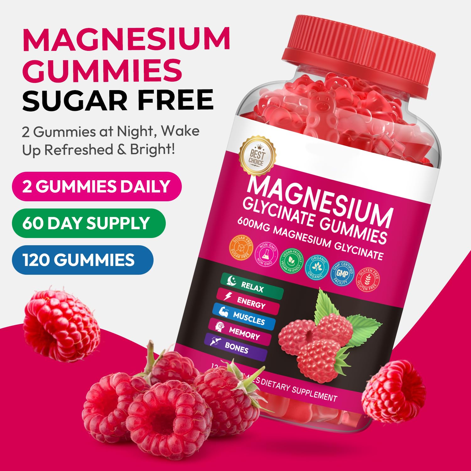 Xytora Magnesium Glycinate Gummies 600mg nutritional information