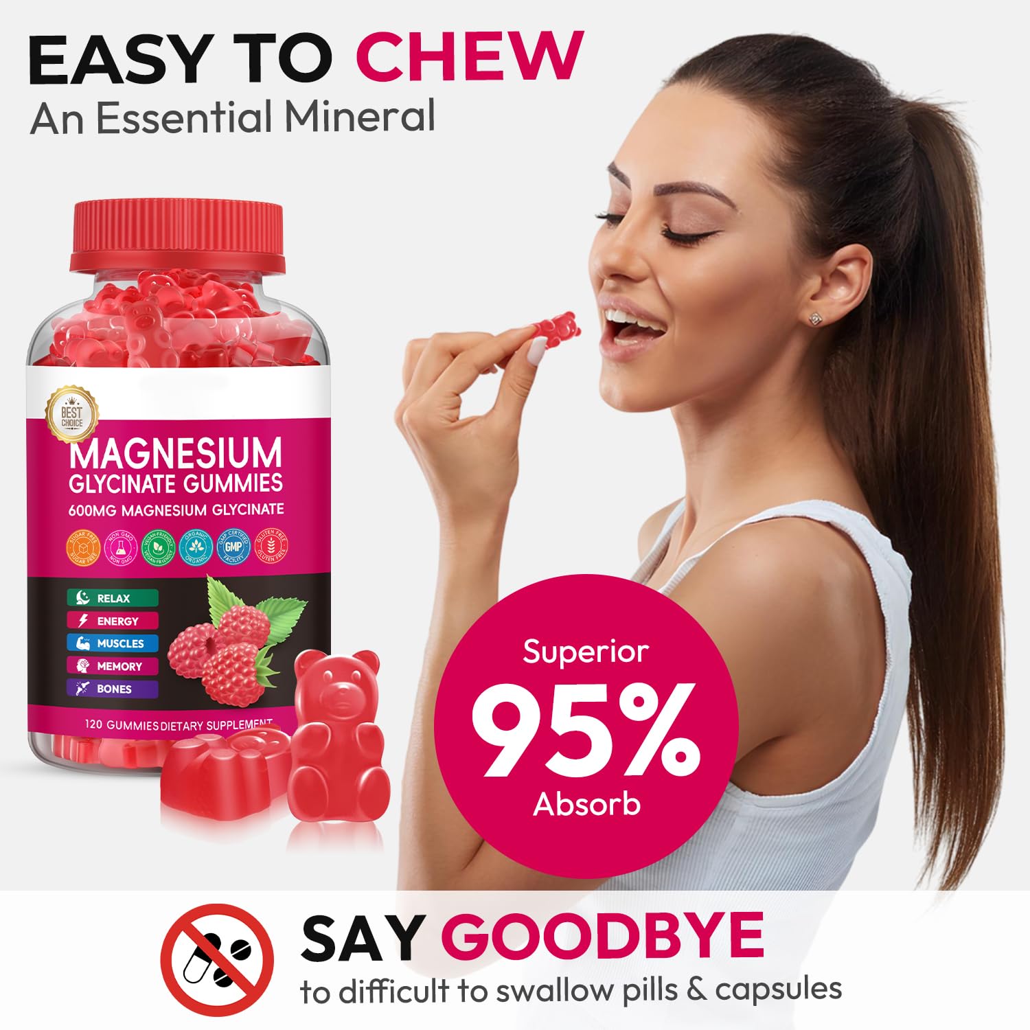 Xytora Magnesium Glycinate Gummies 600mg packaging