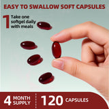 YacBass Astaxanthin Softgels 5mg back view of packaging