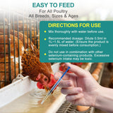 Yakucho Liquid Selenium for Poultry bottle with water mixing