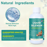 Yakucho Liquid Selenium for Poultry in a measuring spoon