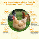 Yakucho Selenium & Vitamin E Powder being added to poultry feed