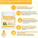 Yakucho Selenium & Vitamin E Powder side view with nutritional information