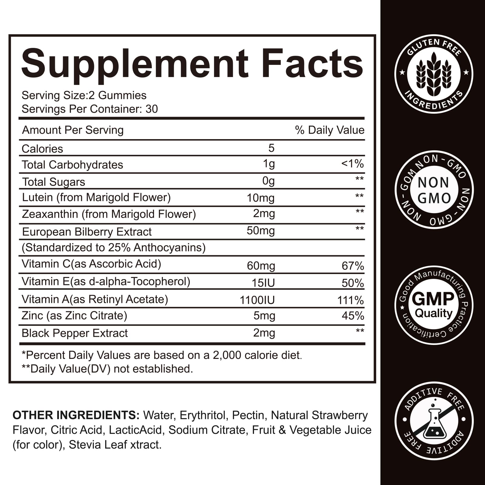 Yalei Lutein Gummies in a health supplement setting