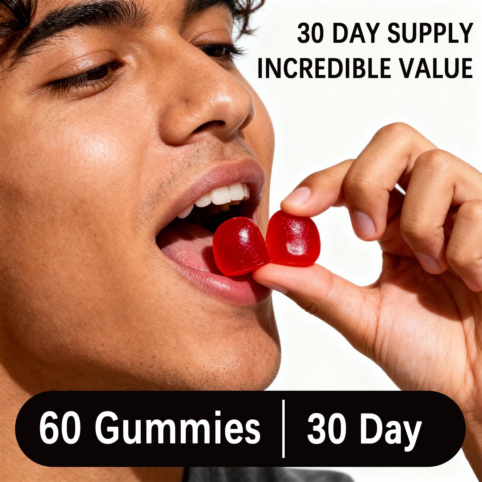 Yalei Lutein Gummies side view showing individual gummies