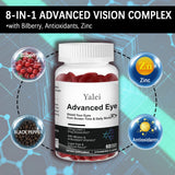Yalei Lutein Gummies with a measuring spoon