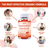 Yalei Magnesium Glycinate Supplement 400mg with a glass of water