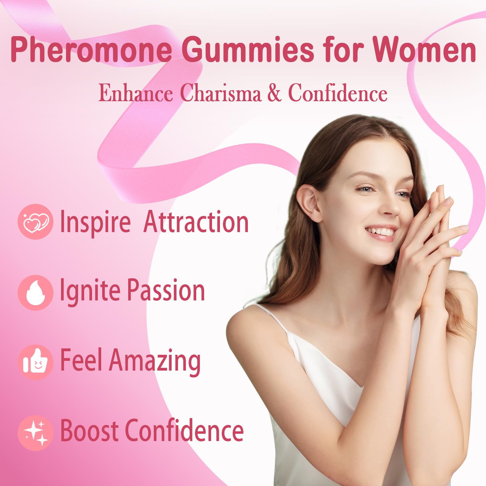 Yalei Pheromone Gummies strawberry flavour close-up