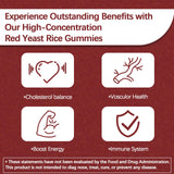 Yalei Red Yeast Rice Gummies showing two gummies