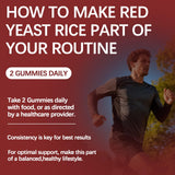 Yalei Red Yeast Rice Gummies side view of bottle