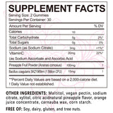 Yalei Women's Health Gummies ingredients list on packaging