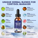 YANLUOBO Cortisol Liquid Drops ingredients list on packaging