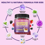 YANLUOBO Kids Magnesium Gummies mixed berry flavour close-up