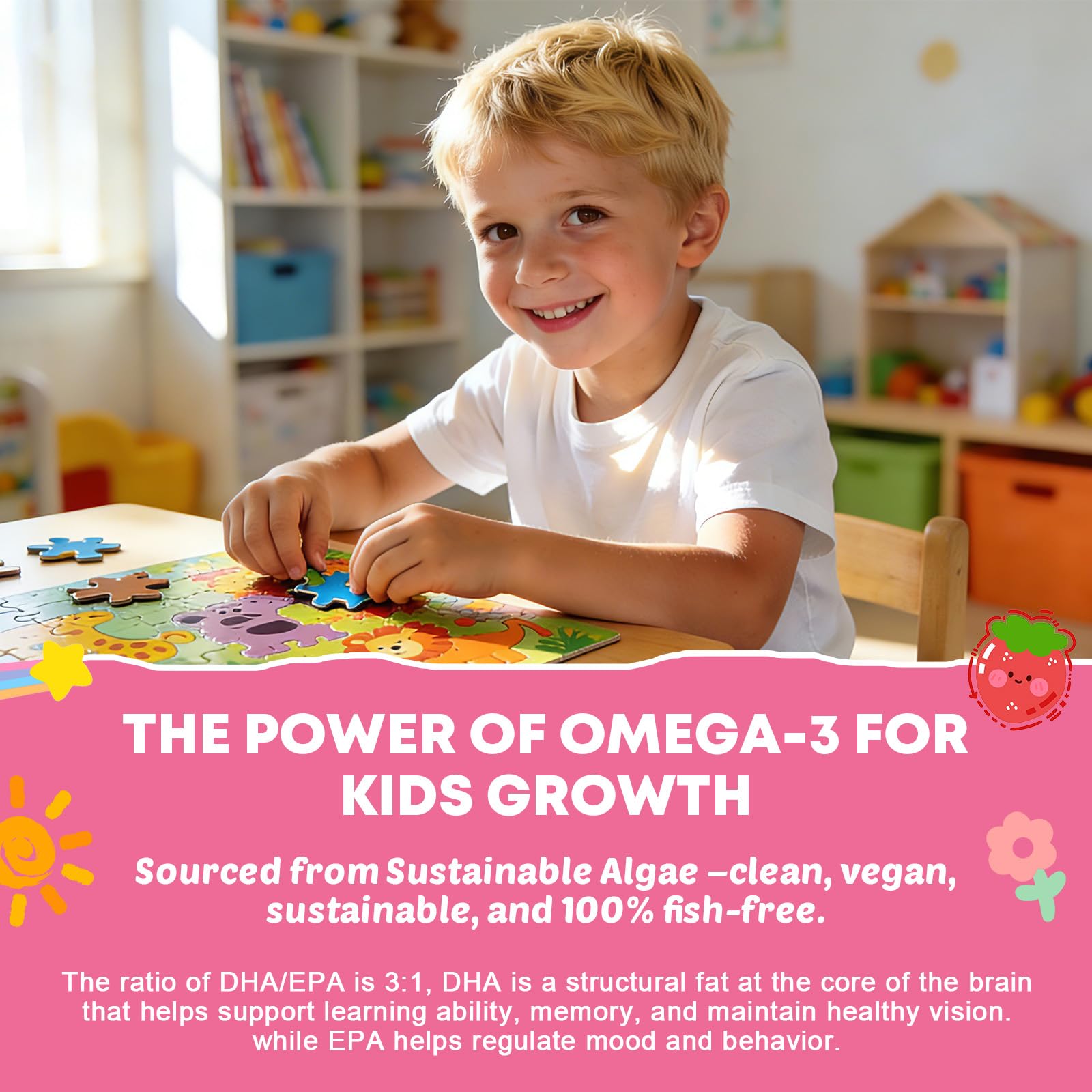 YANLUOBO Kids Methylated Multivitamin Gummies with natural ingredients