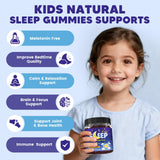 YANLUOBO Kids Sleep Gummies in a bowl with blueberries