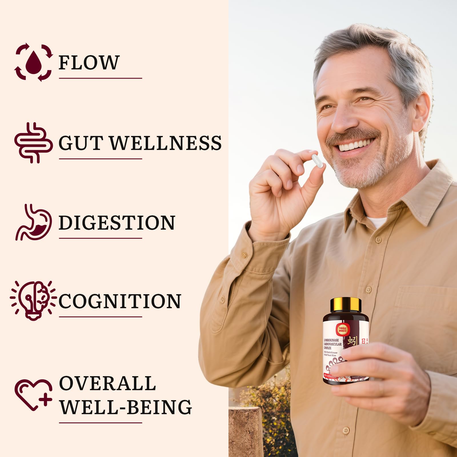Yasumako Lumbrokinase Supplement 100mg ingredients list