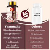 Yasumako Lumbrokinase Supplement 100mg with measuring spoon