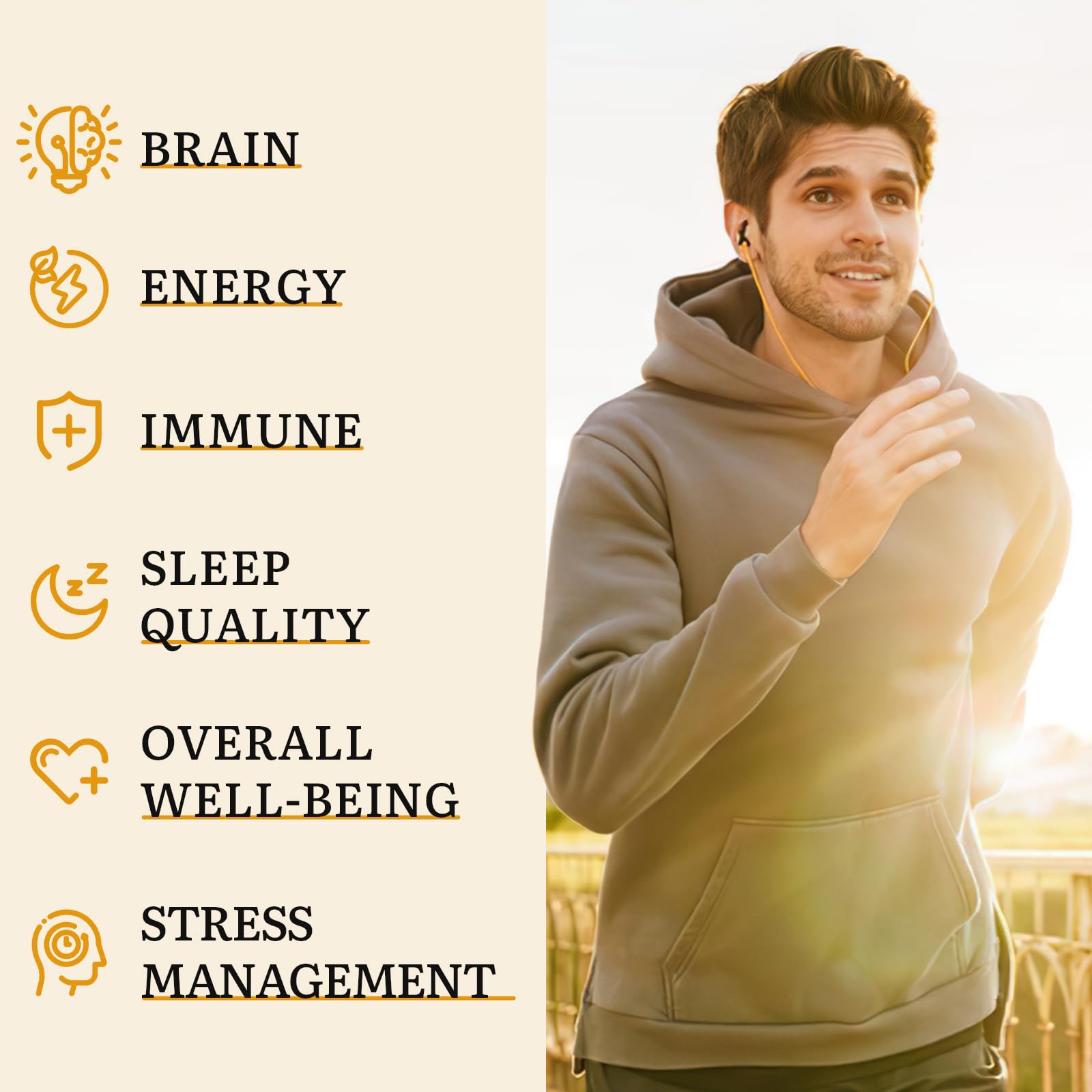 Yasumako Reishi Mushroom Capsules 800mg with a measuring spoon