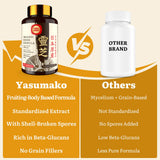Yasumako Reishi Mushroom Capsules back view