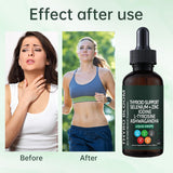 YATIME Thyroid Support Liquid Drops lifestyle shot with water