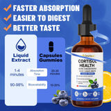 YBFQ Advanced Cortisol Support Liquid Drops 60ml with dosage dropper