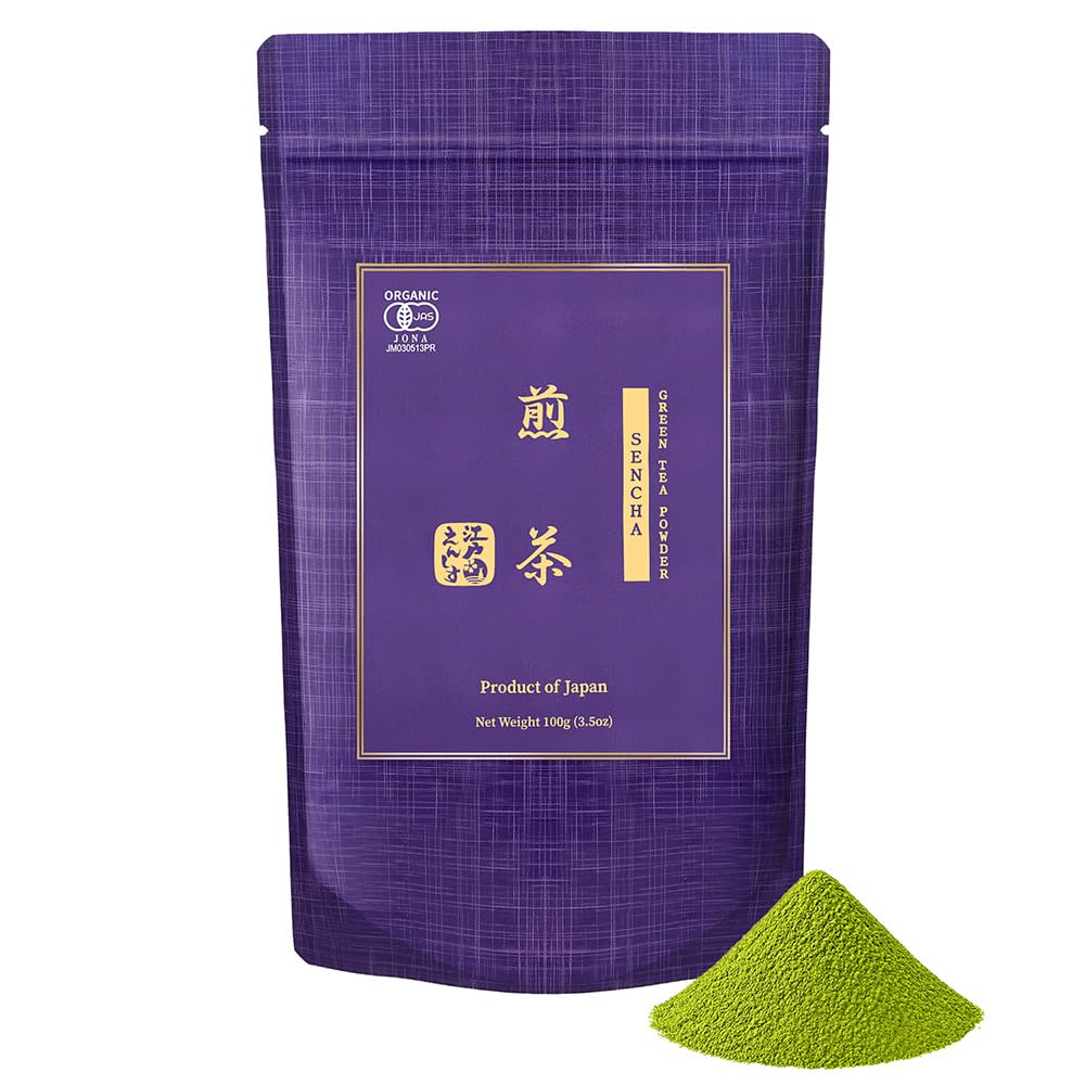 YEDOENSIS Premium Sencha Green Tea Powder 100g front view