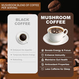 YEGE Mushroom Coffee Blend 200g packaging back view