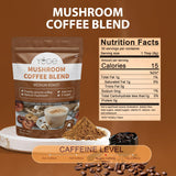 YEGE Mushroom Coffee Blend 200g side view showing ingredients