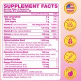 YEKBYOE Lactation Support Gummies 1500mg bottle side view