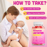 YEKBYOE Lactation Support Gummies 1500mg with a glass of water