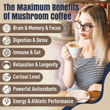 YEKBYOE Organic Mushroom Coffee mixed in a cup