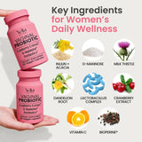 YELLA WELLNESS Probiotic Capsules for Women ingredients list