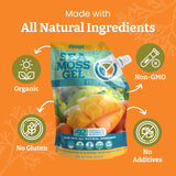 YEMAYA Sea Moss Gel in a glass with fruit