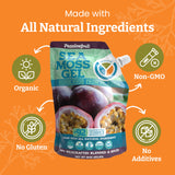 YEMAYA Sea Moss Gel in a glass with fruit