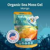 YEMAYA Sea Moss Gel packaging with natural fruit infusion