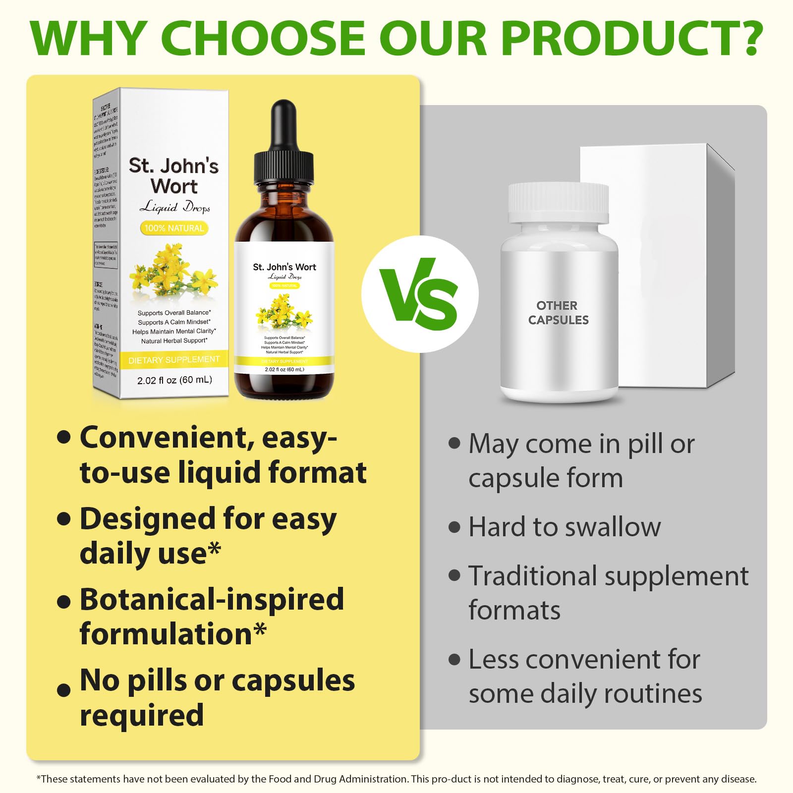 YEMFGQOE St. John's Wort Liquid Tincture with water