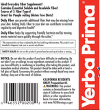 Yerba Prima Daily Fiber Formula Powder 12 Ounce ingredients list