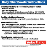 Yerba Prima Daily Fiber Formula Powder 12 Ounce packaging