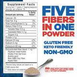 Yerba Prima Daily Fiber Powder 20oz side view