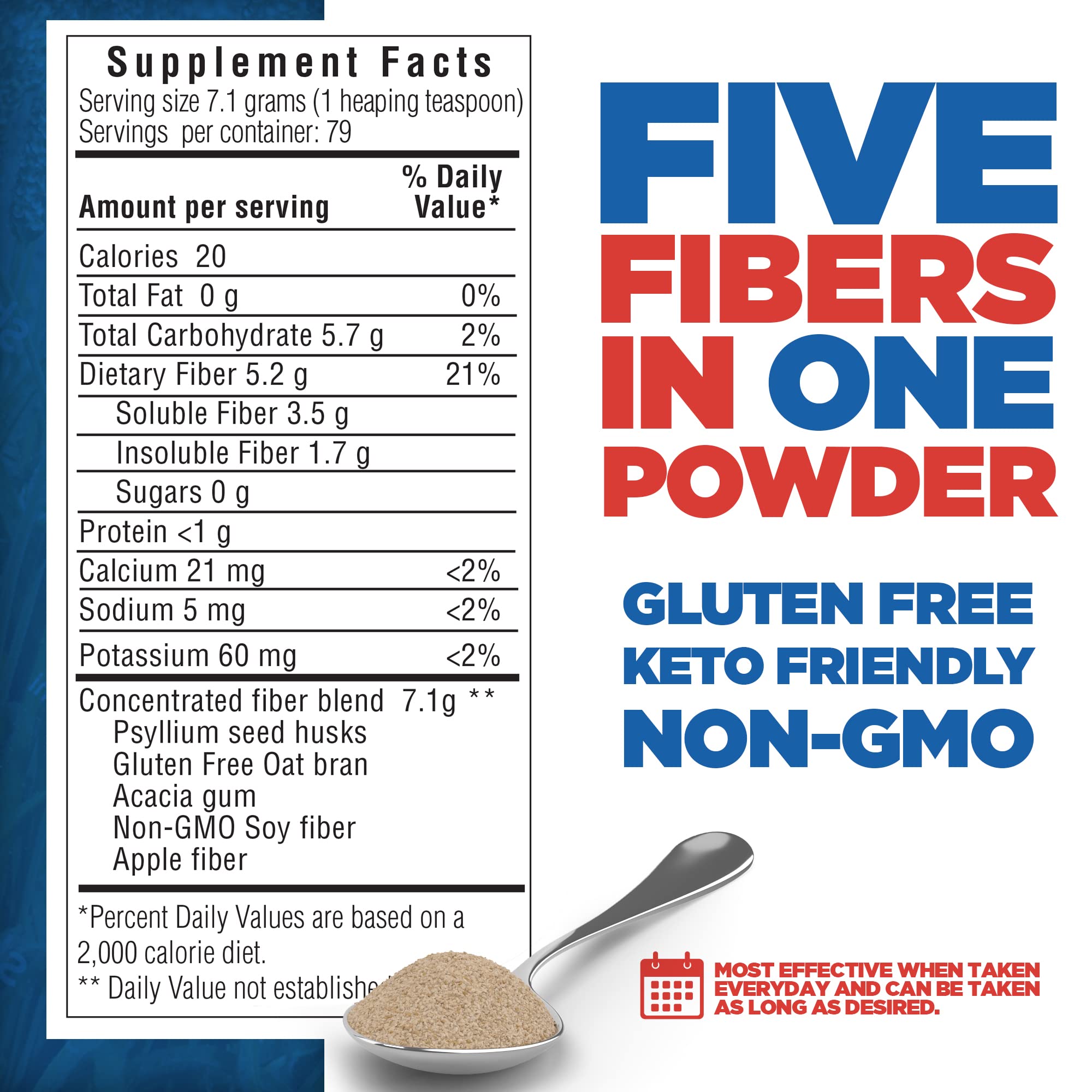 Yerba Prima Daily Fiber Powder packaging side view
