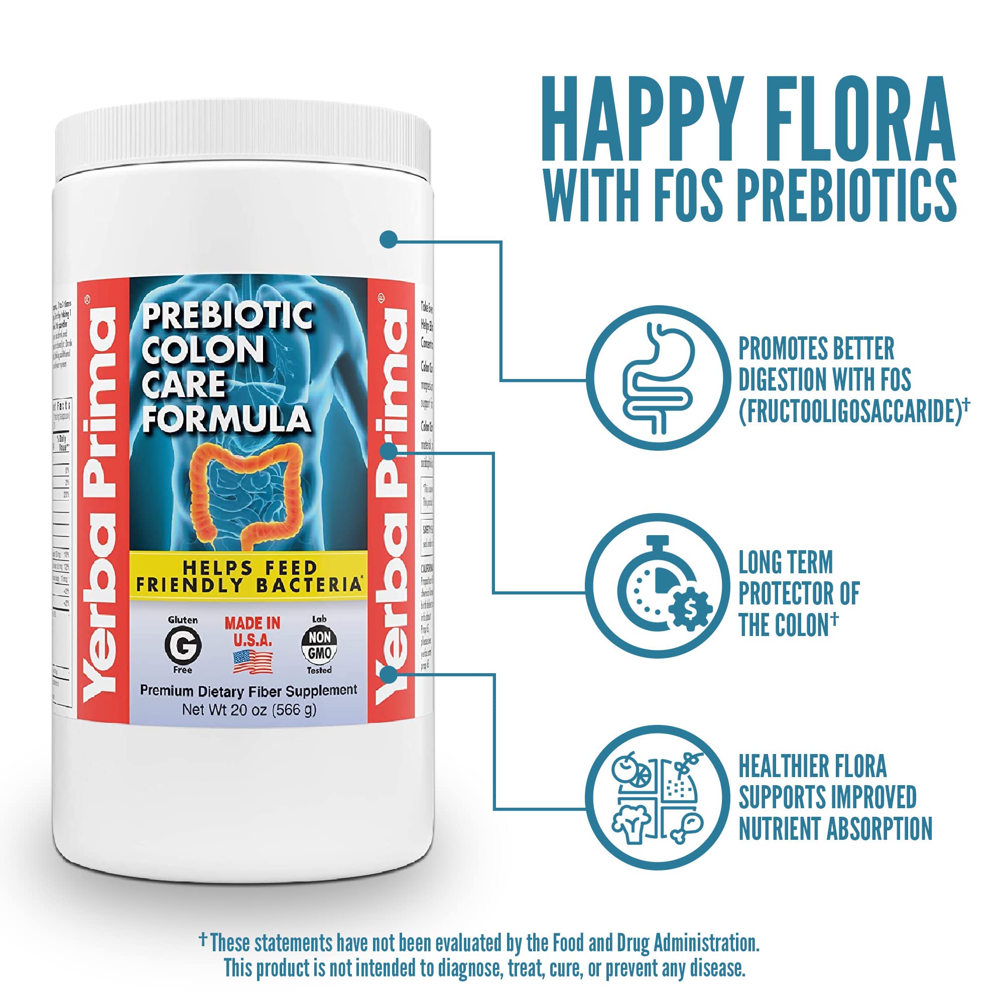 Yerba Prima Daily Fibre Supplement 567g packaging