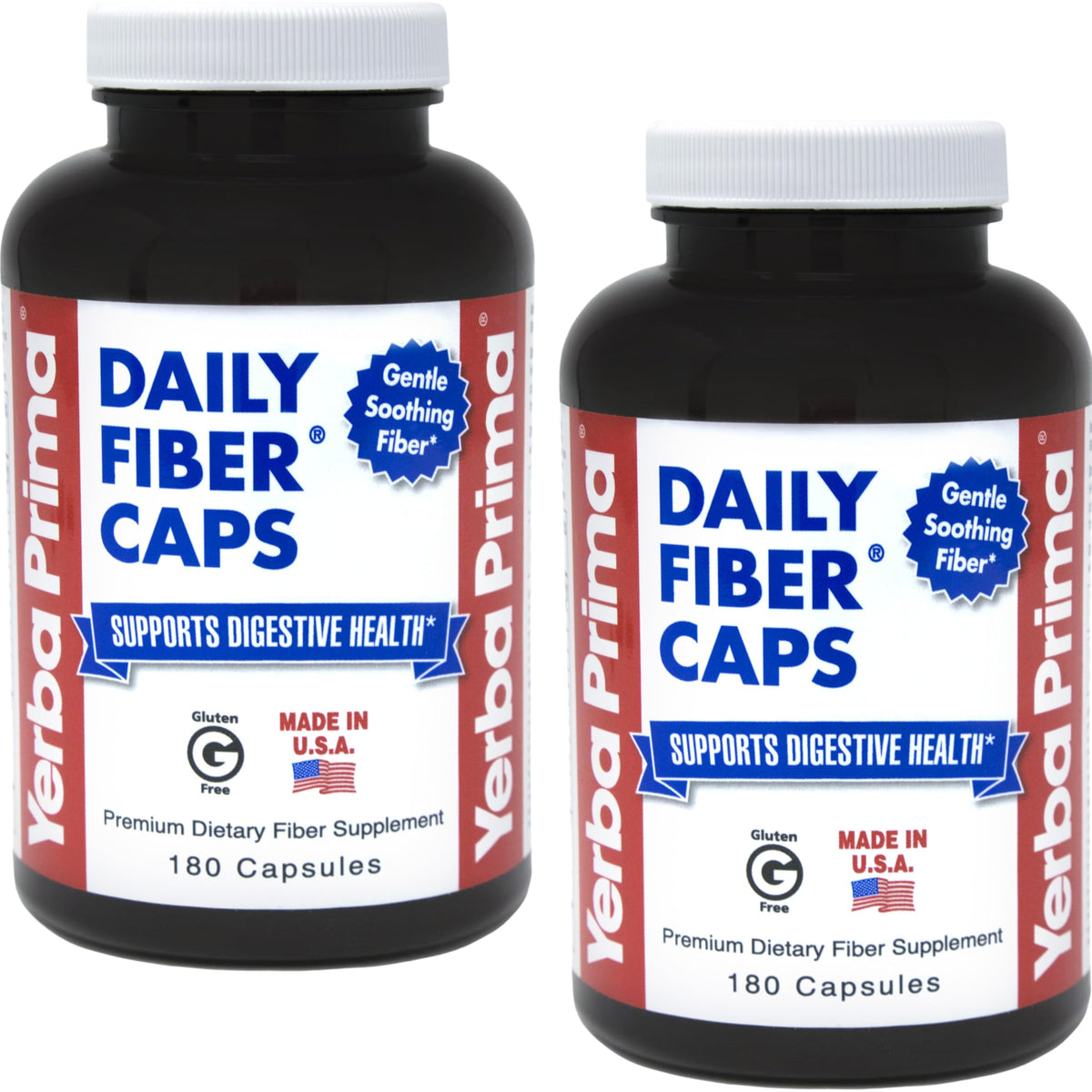 Yerba Prima Dietary Fibre Supplement front view packaging